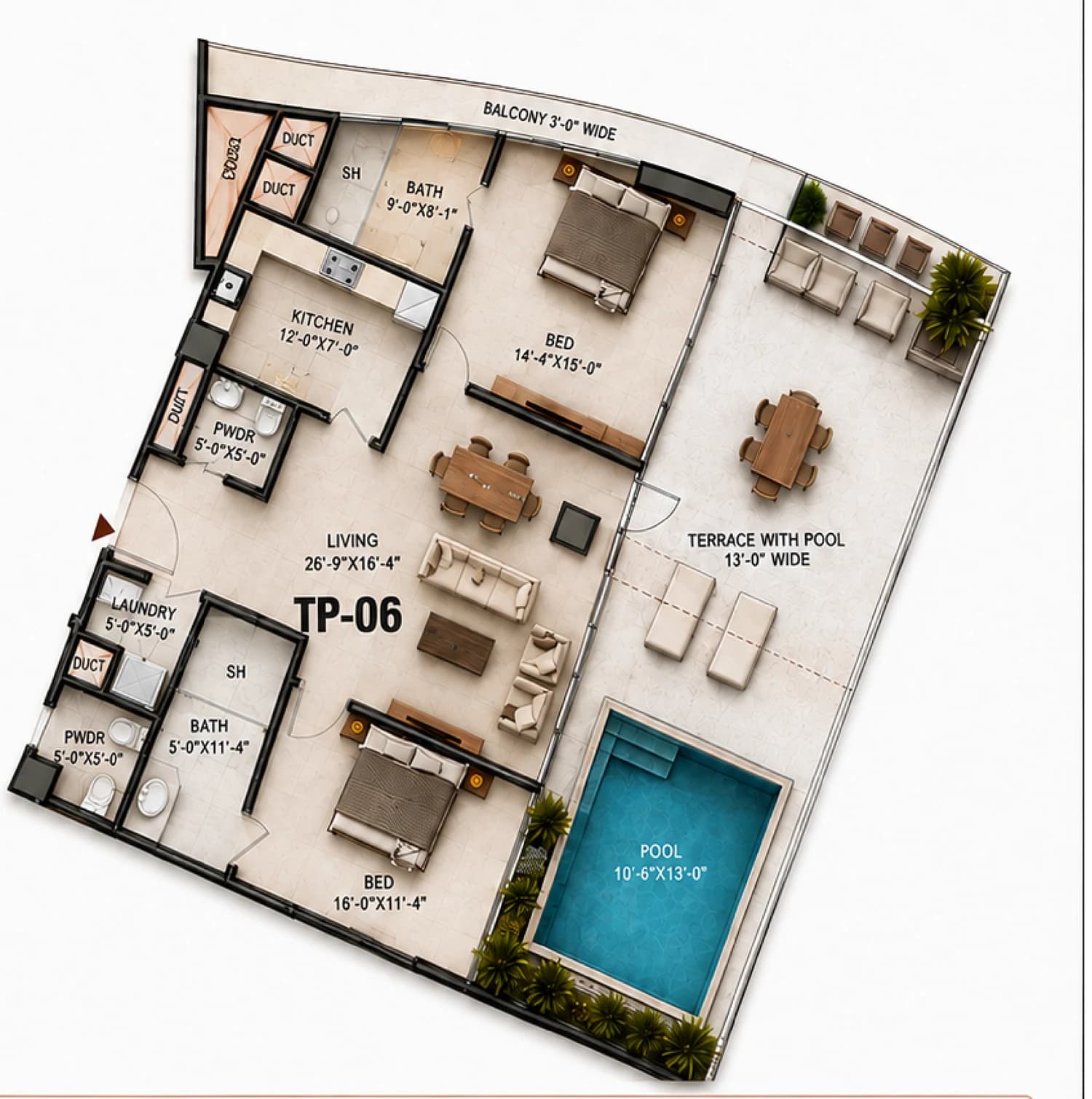 Goldcrest Breeze TP-06 floor plan