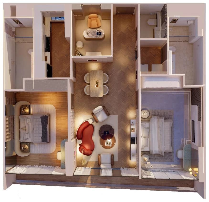 Goldcrest Breeze 2B1A floor plan