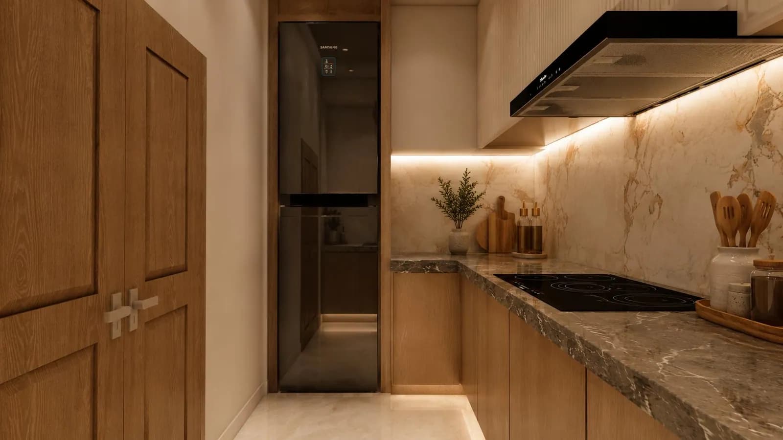 2B1B — Kitchen — Goldcrest Breeze 2B1B (developer's render)