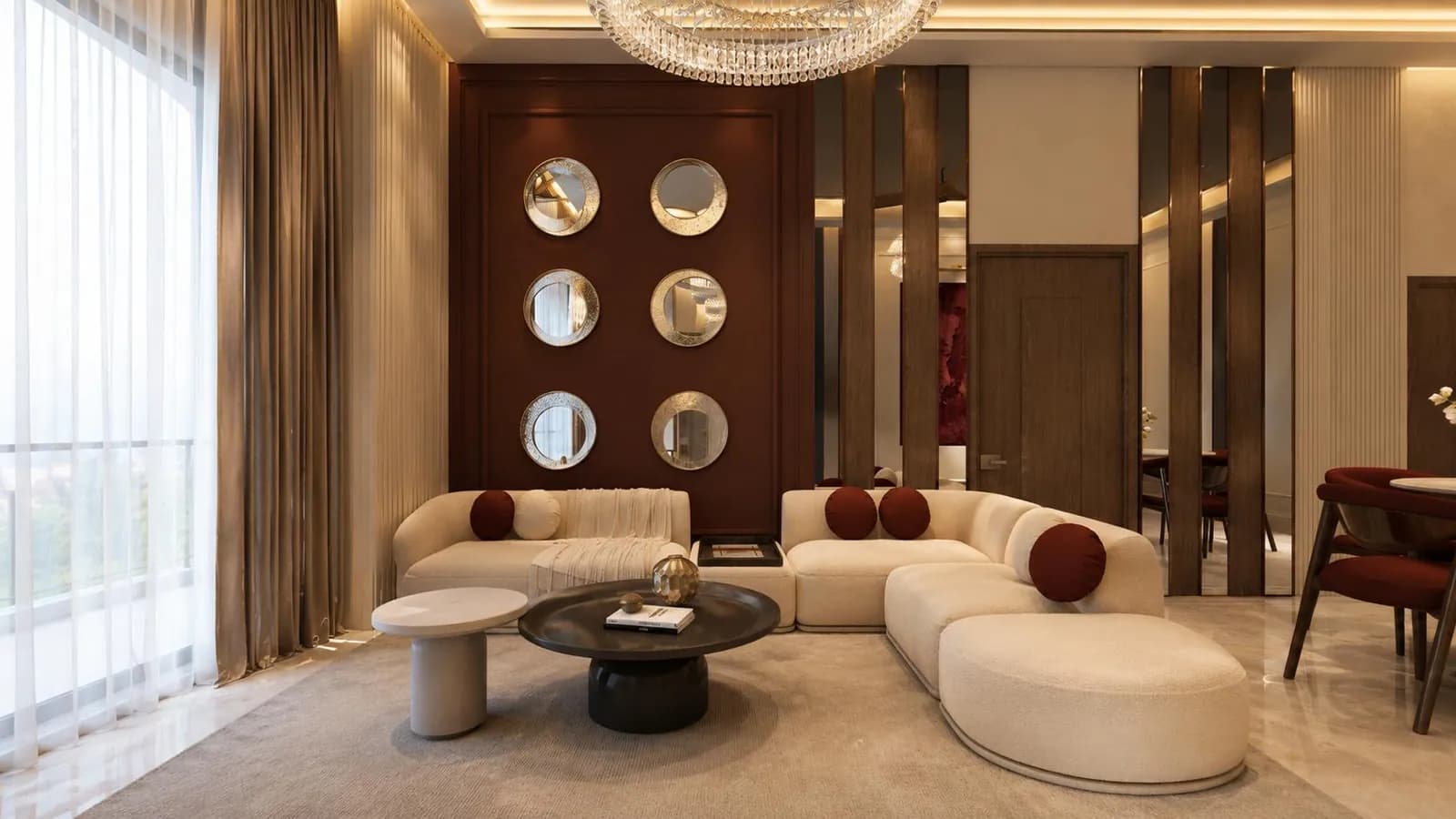 Goldcrest Breeze two-bedroom apartment living room