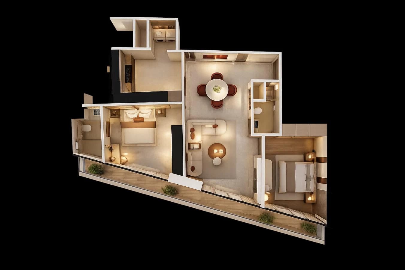 Goldcrest Breeze 2B2 floor plan