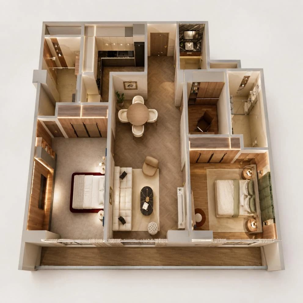 Goldcrest Breeze 2B4 floor plan