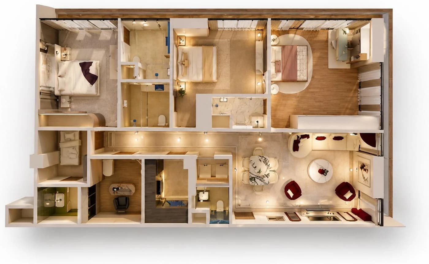 Goldcrest Breeze 3B1 floor plan