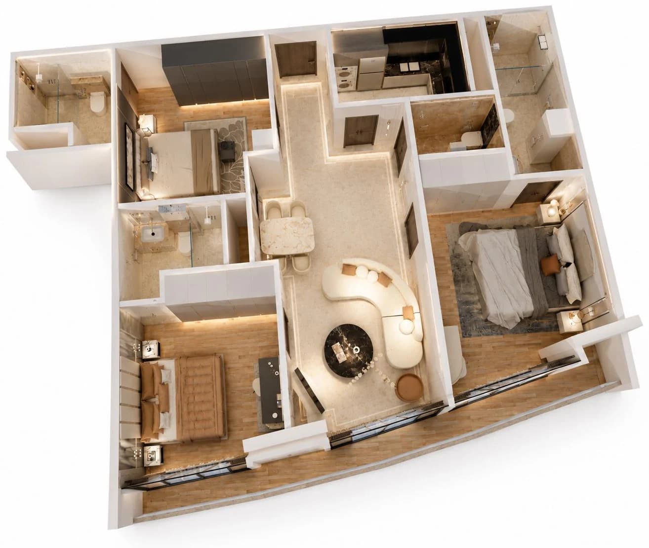Goldcrest Breeze 3B3 floor plan