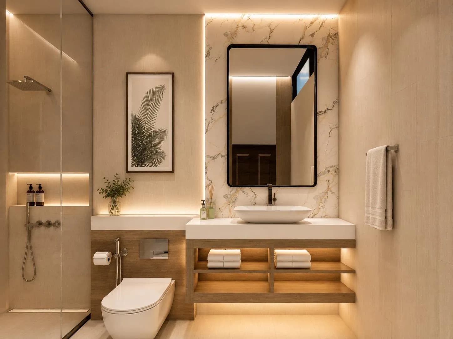 1B1 — Bathroom — Goldcrest Breeze 1B1 (developer's render)