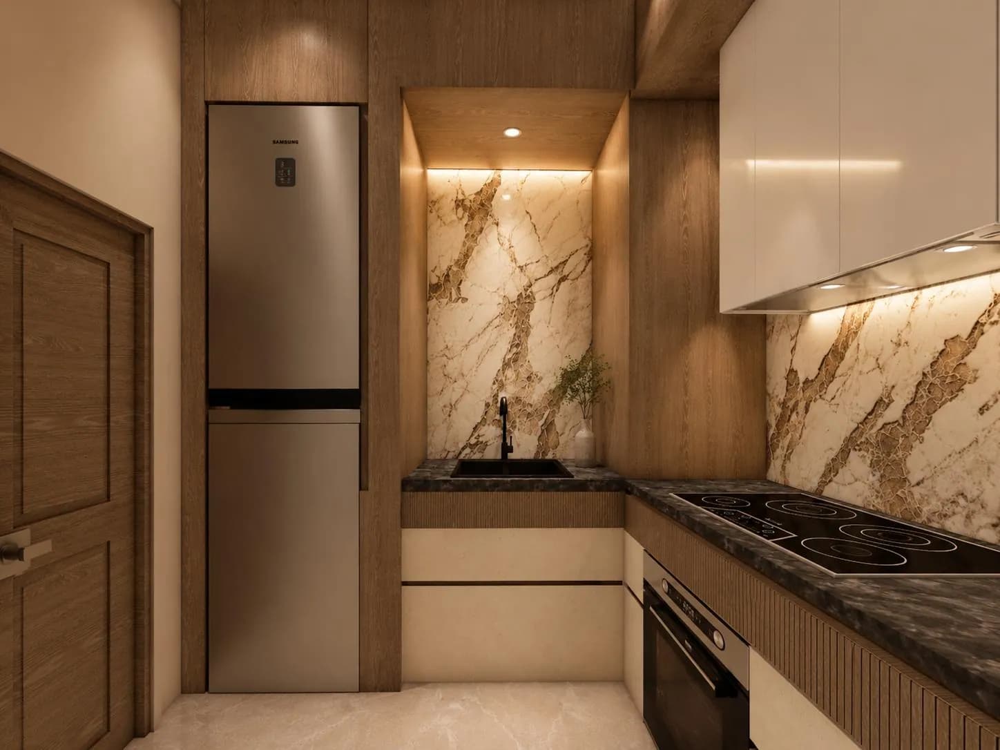1B1 — Kitchen — Goldcrest Breeze 1B1 (developer's render)